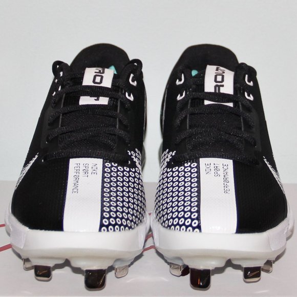 Nike Zoom Trout 7 Pro Metal Baseball Cleats Mens 7.5 Black White - Picture 4 of 6